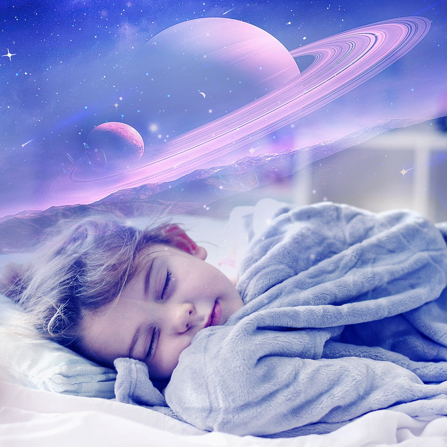 Star Projector, 10 in 1 Galaxy Projector for Bedroom, Night Light Projector with Timer 360° Rotating HD Focusable Star Lamp for Kids Room, Home Theater, Ceiling, Christmas, Room Decor