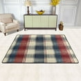 thumbnail image 2 of Multi Color Lines Soft Polyester Area Rug 72''x48'', Non Slip, Memory Foam, Water Absorbent, 2 of 7