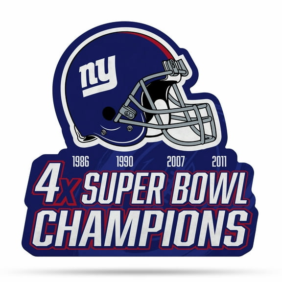 Giants - Ny 4 Time Super Bowl Champs Shape-Cut Pennant
