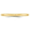 thumbnail image 4 of 14k Or Jaune Solide Poli Gravable 2mm Demi-Bande Ronde Taille 13 Bague Bijoux Cadeaux pour Femmes Femmes, 4 of 4