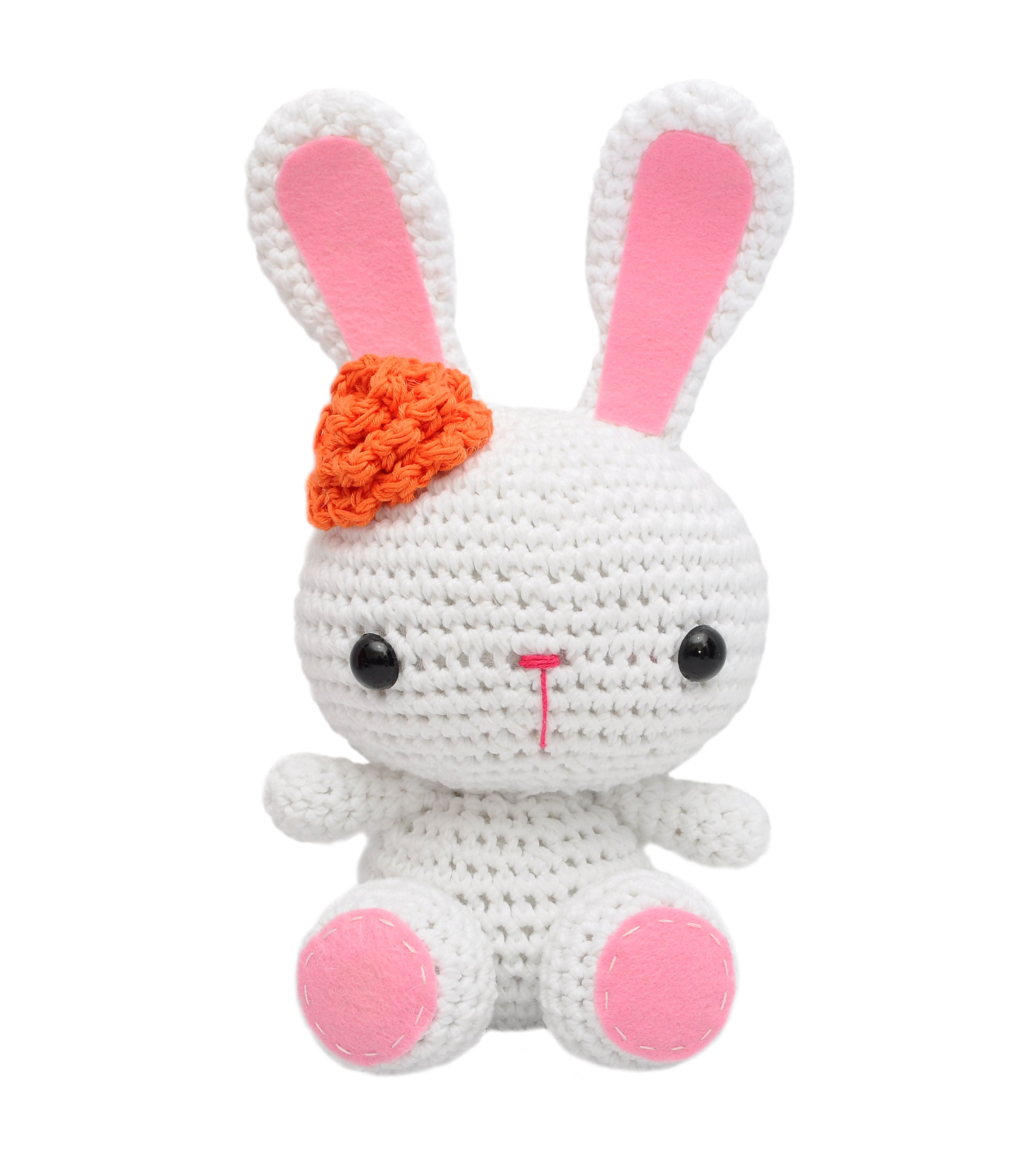 Bunny Plush Crochet White Bunny Handmade Bunny Knitted Animal Bunny Easter symbol Knitted Rabbit Amigurumi Bunny Gift for Kid