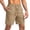 Beige, variant on WIZUTIZ Mens Running Shorts with Zipper Pockets 5" Lightweight Basketball Gym Workout Shorts Athletic