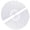 2PCS WHITE FAN, variant on 2pcs pack Large Foldable Hand Fan 27cm 11inch 2pcs Black Solid Handheld Fan for DIY Painting