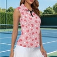 thumbnail image 5 of Uorisanigo Art Love Heart Women's Golf Sleeveless Shirt Comfortable Stylish Moisture Wicking Casual Tennis Activewear for Workout Sports Size M, 5 of 7