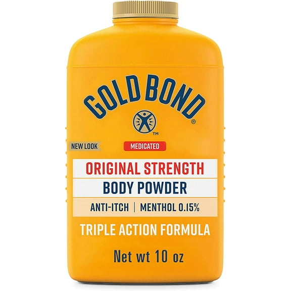 Gold Bond Medicated Original Strength Body Powder, 10 Oz, 3 Pack