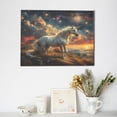 thumbnail image 6 of Daiia Starry Sky White Horse Print Canvas Decorative Picture – 30x40in Artistic Wall Art, Ready-to-Hang Canvas Print for Living Room（Horizontal）, 6 of 6