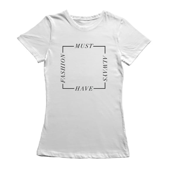 Must Have Always Fashion Graphic Women White T-Shirt, Female XX-Large