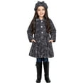 thumbnail image 1 of Widgeon Girls' Jacket Faux Fur Button Down Coat and Hat Outwear Set, 1 of 8