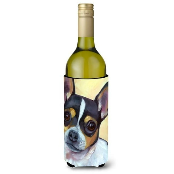 Chihuahua Black & Tan Wine Bottle Beverage Insulator Hugger