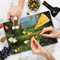thumbnail image 4 of Yosemite Cutting Board, Small Spring Forest Distant Mountain Picture of Yosemite National Park Landscape Print, Decorative Tempered Glass Cutting and Serving Board, Large Size, Green, by Ambesonne, 4 of 5