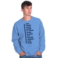 thumbnail image 3 of Beard Measure Manly Bearded Hipster Men's Big & Tall Crewneck Sweatshirt Brisco Brands 3X, 3 of 4