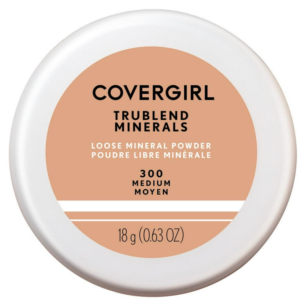 COVERGIRL TruBlend Mineral Loose Powder, 300 Medium Moyen, 0.63 oz