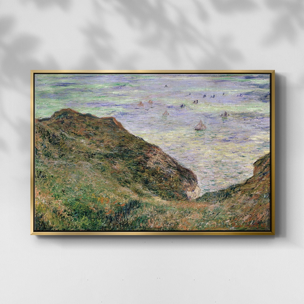 Vintage Landscape-CLI By Wexford Home Framed in Gold Wood Gallery Wrapped Canvas 17 in. x 25 in.