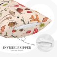 thumbnail image 5 of EasygdpRetro Autum Mushrooms Polyester Fiber Double-Sided Pillowcase,Super Soft,Comfortable And Luxurious Pillowcase,Not Easy To Break Or Deform- 14"X20", 5 of 9