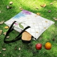 thumbnail image 5 of Pretty Pastel Floral Pattern Background Design Picnic Blanket Waterproof Outdoor Beach Blanket Hand-held Pad Suitable for Travel, Camping, Beach, Family Gatherings, 5 of 7