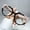 Coffee Leopard Print, variant on New Fashion Cat Eye Flat Glasses Unisex Double Color Decoration Eyeglasses