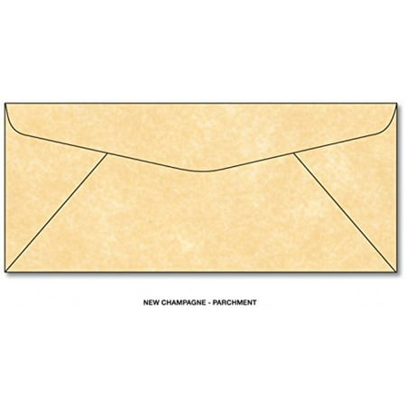 - Mohawk Skytone Vellum Parchment Envelopes New Champagne #10 Commercial Flap 4-1/8 X 9-1/2 Inches, 24w (89 Gsm), 50 Envelopes Per Pack (M74628)