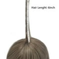 thumbnail image 5 of Lyricalhair French Lace Toupee for Men Hairpieces Mens Toupee Human Hair Replacement System Bleached Knots Lace with Poly Hair Wig Units 7"X9" #540 Medium Light Brown with 40% Gray, 5 of 6