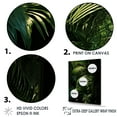 thumbnail image 3 of Designart "Embracing Palm Leaves In The Emerald Jungle I" Palms & Palm Trees Floater Framed Wall Decor, 3 of 5