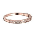 thumbnail image 3 of 0.21ct Round Diamond Moissanite Half Moon Styled Wedding Band 10K rose gold, 3 of 4