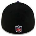 thumbnail image 4 of Men's New Era  Black/Purple Minnesota Vikings 2025 NFL Draft 39THIRTY Flex Hat, 4 of 5