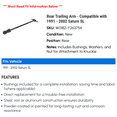 thumbnail image 2 of Rear Trailing Arm - Compatible with 1991 - 2002 Saturn SL 1992 1993 1994 1995 1996 1997 1998 1999 2000 2001, 2 of 2