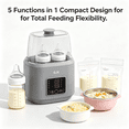 thumbnail image 3 of EXLEAF 2026 New Bottle Warmer Compact Bottle Warmer on the Go for Travel Home Car Versatile Portable Milk Warmer for Baby Adjustable Water Warmer for Baby Formula Gray, 3 of 7