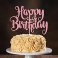 thumbnail image 2 of Adorno para Pastel FmiyunEea Brillante Feliz Cumpleaños Rosa, 2 of 8