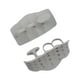 thumbnail image 2 of 2 guantes de gimnasio para levantamiento de pesas para hombres y mujeres, agarres de mano para culturismo. Gris, 2 of 9