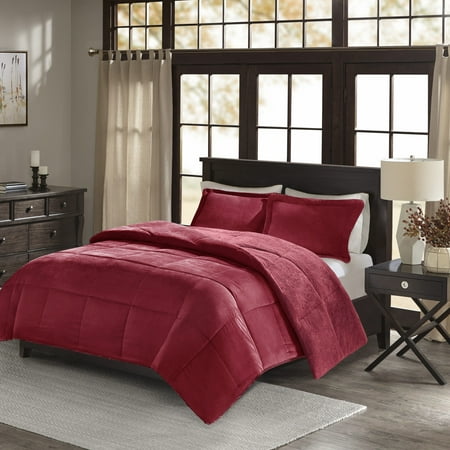 Home Essence Monterey Corduroy Reverse to Berber Comforter Mini Set
