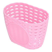 Kids Bike Basket Bicycle Handlebar Basket Cute Bicycle Front Handlebar Basket with Adjustable Straps for Boys Girls Toddlers 4.7 x 5.9 x 7.9inch Pink
