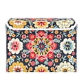 thumbnail image 7 of Yayeee Collapsible Storage Bin with Lid Fabric Closet Decorative Basket with Handles, Colorful Floral Pattern, 7 of 7