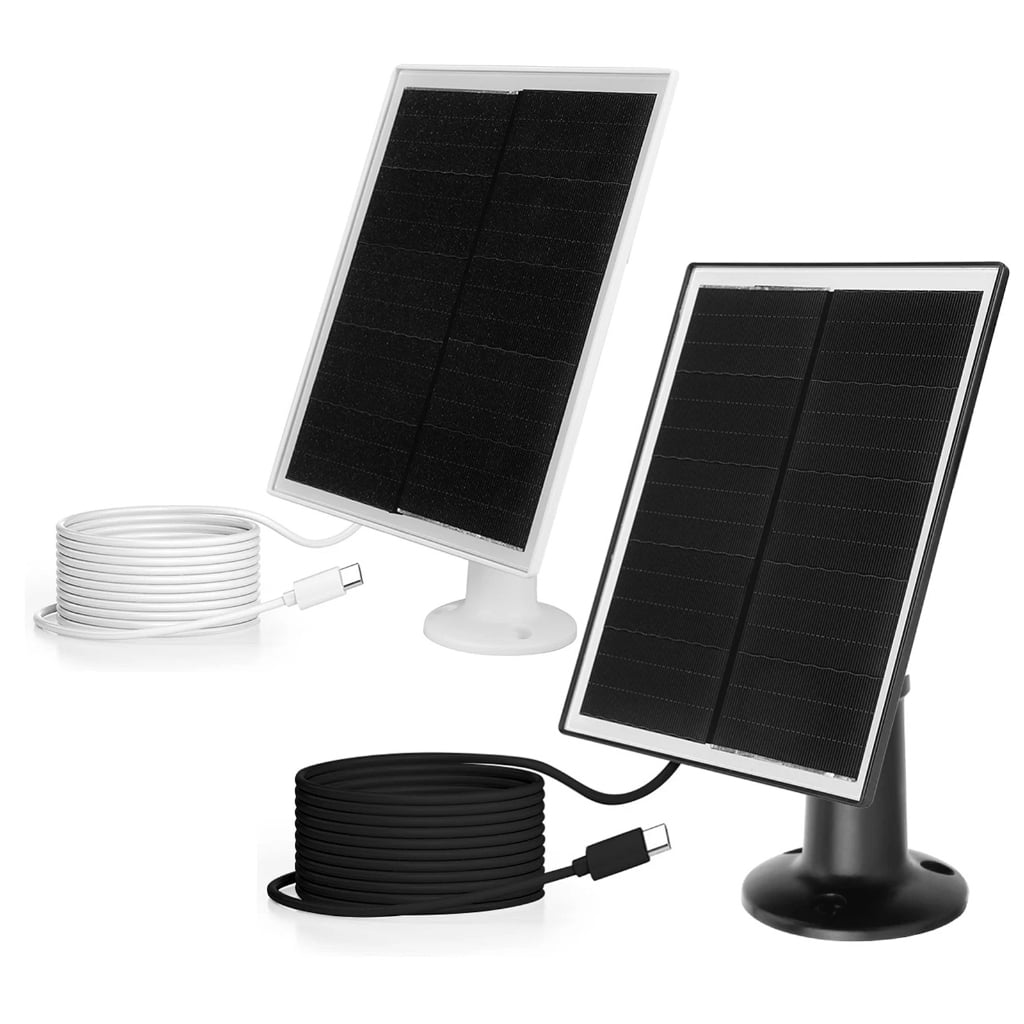 WINDLAND Solar Panel Charger 6W 5V Type C for Security Camera Outdoor IP65 Waterproof