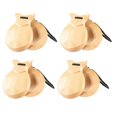 thumbnail image 1 of 4PCS Spanish Castanets Traditional Flamenco Castanets Wooden Hand Percussion Castanets Music Instrument for Beginner-A, 1 of 8