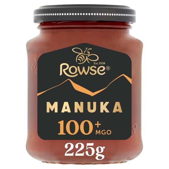 Rowse Authentic Manuka New Zealand Honey 100 Mgo 225G, Imported from Britain