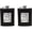 Queen of Spades, variant on Set of 2 Stainless Steel Pocket Hip Flasks Wrapped in Faux Leather (Queen of Spades, 8 oz)