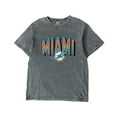 thumbnail image 6 of Women's Gameday Couture Gray Miami Dolphins Peak Performance Oversized Snow Wash T-Shirt, 6 of 6