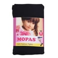 thumbnail image 2 of Mopas Girls Warm Classic Full Footed Stocking Pull-On Tights (1 Pair of Black, S (1-3T)), 2 of 2