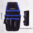 thumbnail image 3 of Bolsa Porta Herramientas Profesional Para Electricistas Negro cinta Azul, 3 of 6