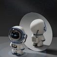 thumbnail image 3 of JFBUJC The Astronaut Speaker AI Intelligent Voice Bluetooth Speaker Clock Small Night Light Birthday Gift White, 3 of 5