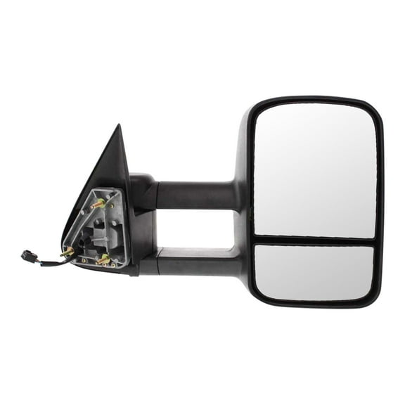 MIRROR Compatible For 2000-2002 Chevrolet Tahoe 2001-2002 GMC Sierra 3500 Right Passenger Towing Heated Power Glass Textured Black