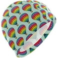 thumbnail image 1 of FYBTO Swimming Cap Rainbow Balloons Unisex Adult FYBTO Polyester, 1 of 4