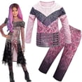 thumbnail image 1 of Audrey Evie Evil Mal Descendants Cosplay Costume Girls Birthday Party Halloween Costume And Wig For Kids Disguise Descendants 3, 1 of 4