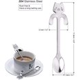 thumbnail image 3 of Cucharas de café de acero inoxidable 304 CHAO forma de gato, 3 of 4