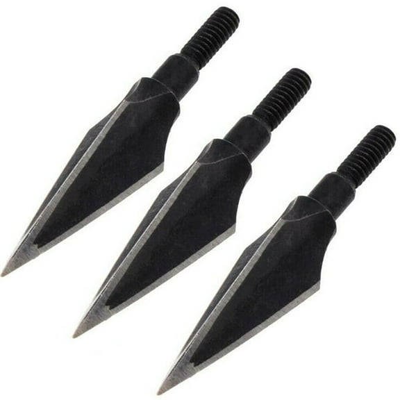 AME Archery Broadhead 3 Blade Arrowheads Hunting 125gr Bow Arrow Screw Tips Shooting
