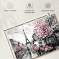 thumbnail image 6 of Elephant Stock Pink Paris Wall Art - Horizontal Canvas Wall Art - Living Room Wall Decor - Places Canvas - Gray And White Decor - 12" x 8", 6 of 8