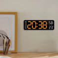 thumbnail image 5 of Clock Electronic Clock Simple And Multifunctional Rectangular Large Font Alarm Clock Hanging And Standing Clock Multi-color, 5 of 6