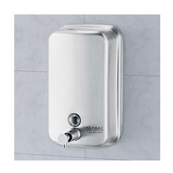 Global Industrial Stainless Steel Vertical Liquid Soap Dispenser - 1000 ml