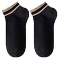 thumbnail image 5 of Calcetines de mujer a rayas simples otoño fino otoño ins calcetines de moda calcetines de algodón transpirables de celebridades de Internet a juego, 5 of 5