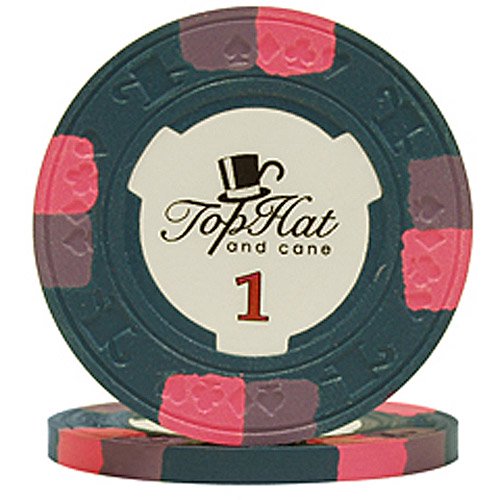 Paulson Brand Top Hat & Cane Poker Chips